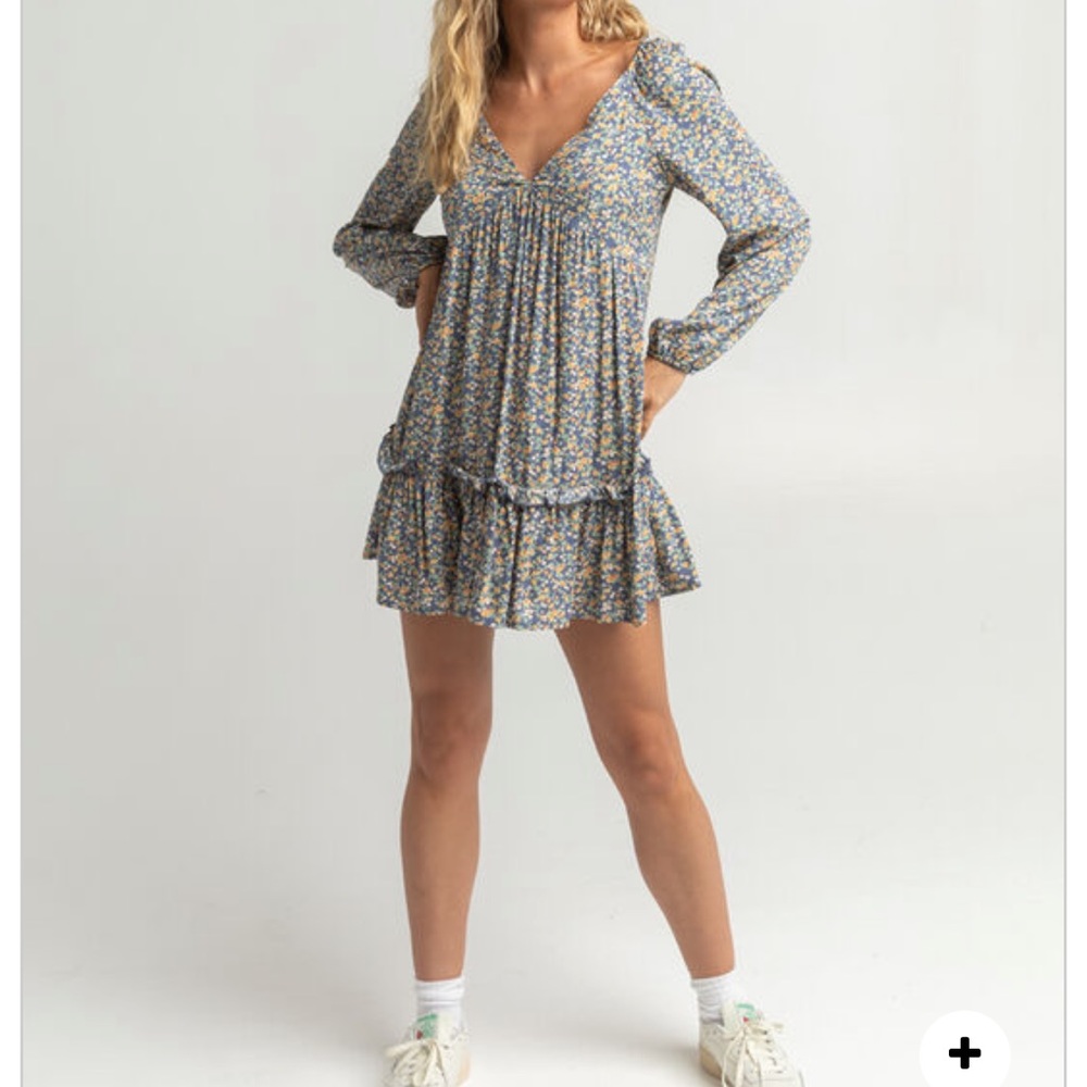 Sky and sparrow open back babydoll dress